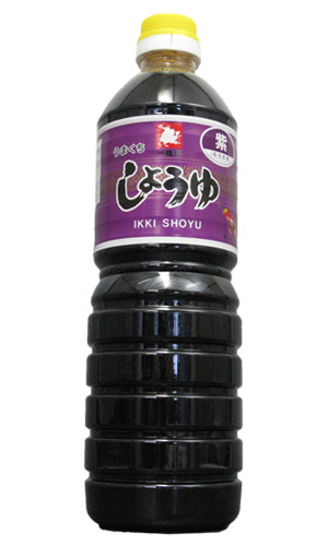熊本県　緑屋本店　【九州醤油】　一騎印こいくち　(うまくち)　紫1.0L