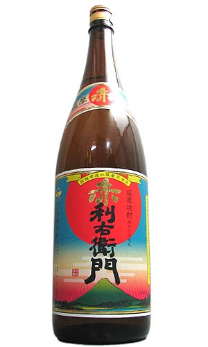 指宿酒造 赤利右衛門　1800ml　25度　鹿児島県 芋焼酎