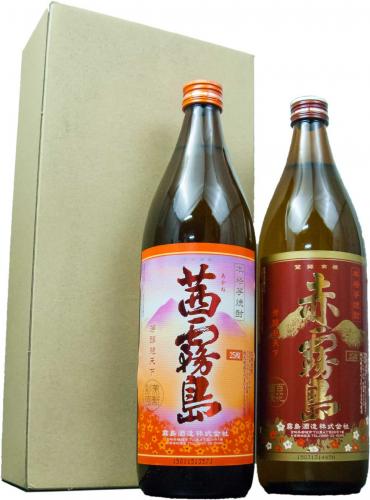 ■　【1セットまで】赤霧島・茜霧島　ギフトセット  芋焼酎 霧島酒造 宮崎県 900ml x 2本 25度