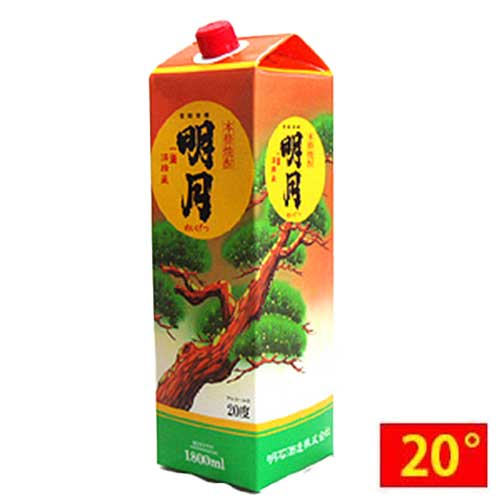 明月 20度 1800ml 紙パック 芋焼酎 明石酒造 宮崎県 えびの市